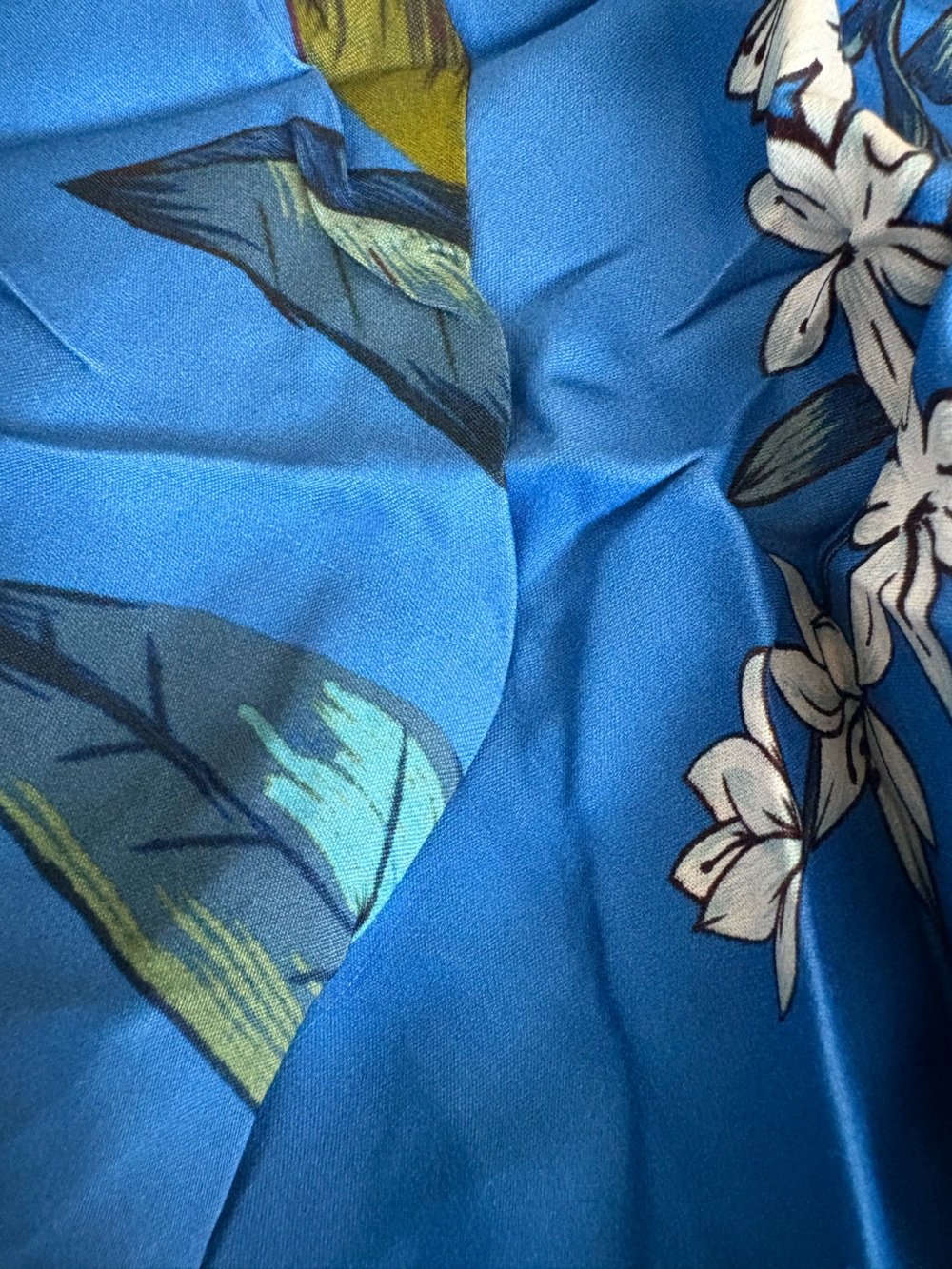 NWOT Farm Rio Blue Surreal Flowers Wrap Mini Dress M - Picture 13 of 16